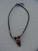 Arrowhead necklace stone reproduction jasper #7