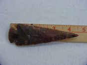 4 1/2 inch spearhead hand knapped reproduction jasper x534