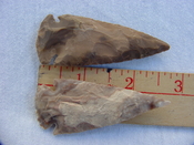 2 reproduction arrowheads arrow heads 2 3/4 inch jasper z79