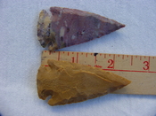 2 reproduction arrow heads 2 1/2 inch jasper arrowheads z85