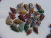 25 stone jasper arrowheads points 1 to 1 1/2 inch adc65