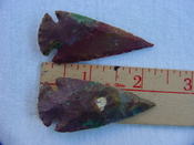 2 reproduction arrow heads 2 1/4 inch jasperarrowheads  z108