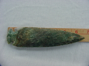 6.50" stone spearhead replica green stone spear point x36