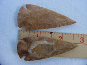 2 reproduction arrowheads arrow heads 2 3/4 inch jasper z80