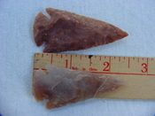 2 reproduction arrow heads 2 1/2 inch jasper arrowheads z91