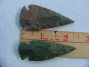 2 reproduction arrowheads 2 1/4 inch jasper arrow heads z158