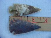 2 reproduction arrow heads 2 1/2 inch jasper arrowheadsz88