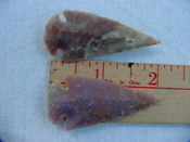2 reproduction arrowheads 2  inch jasper arrow heads z183