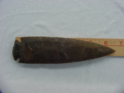 6.50" stone spearhead replica brown stone spear head point x45