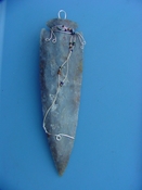 6 1/4 inch spearhead wire wrapped reproduction wall hanging #20