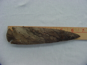 6.50" stone spearhead replica brown stone spear head point  x50