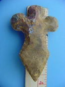 Reproduction arrowhead cross 4 3/4 inch jasper cr42