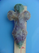 Reproduction arrowhead cross 4 inch jasper cr34