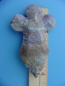 Reproduction arrowhead cross 4 1/4  inch jasper cr30