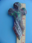 Reproduction arrowhead cross 4 1/2 inch jasper cr70