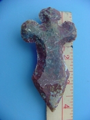 Reproduction arrowhead cross 4 inch jasper cr41