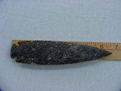 6.50" stone spearhead replica dark stone spear head point x58