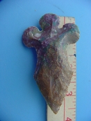 Reproduction arrowhead cross 3 1/2 inch jasper cr20