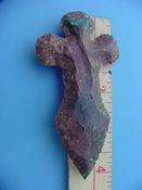 Reproduction arrowhead cross 4 1/4  inch jasper cr15