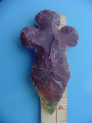 Reproduction arrowhead cross 4 1/4  inch jasper cr27