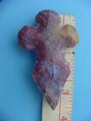 Reproduction arrowhead cross 3 1/2 inch jasper cr12