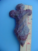 Reproduction arrowhead cross 4 1/4  inch jasper cr7