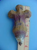 Reproduction arrowhead cross 3 3/4  inch jasper cr56
