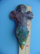 Reproduction arrowhead cross 4 1/4  inch jasper cr44