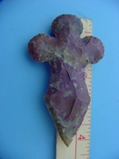 Reproduction arrowhead cross 4 1/4  inch jasper cr59