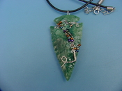 Custom made arrowhead necklace  2 1/2" reproduction wrn38