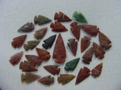 25 stone arrowheads 2 inch spearhead reproduction jasper z186