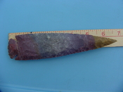 Stone spearheads 6.50 unique color spear point hand knapped z441