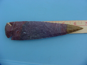 Stone spearheads 6.50 unique color spear point hand knapped z441