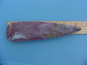 Reproduction spearheads 6.25 purple stone jasper spearhead z405