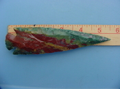Reproduction spearhead 5 1/2  inch jasper spear head point z357