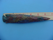 6.50 stone spearhead reproduction spear head multi colored z348