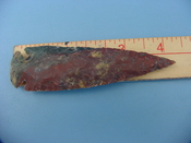 Reproduction arrowhead  4 1/4 inch jasper z244