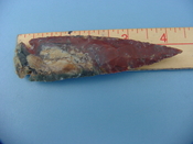 Reproduction arrowhead  4 1/4 inch jasper z244