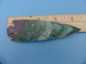 Reproduction arrowhead  4 1/4 inch jasper z258