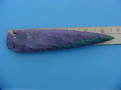 6.50" stone spearhead replica purple stone spear head point z400