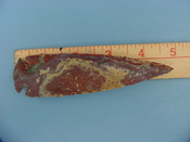 4.75 reproduction spearhead stone jasper spear head point z221