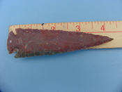 Reproduction arrowhead  4 1/4 inch jasper z233