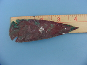 Reproduction arrowhead  4 inch jasper z237