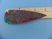 Reproduction arrowhead  4 inch jasper z237