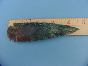 Reproduction arrowhead  4 1/2 inch jasper z234