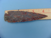 Reproduction arrowhead  4 1/4 inch jasper z222