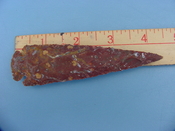 Reproduction arrowhead  4 1/4 inch jasper z224