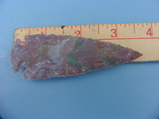 Reproduction arrowhead 3 1/2 inch jasper spearhead z225
