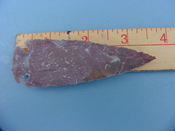 Reproduction arrowhead 3 1/2 inch jasper spearhead z225