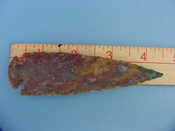 Reproduction arrowhead  4 1/4 inch jasper z352
